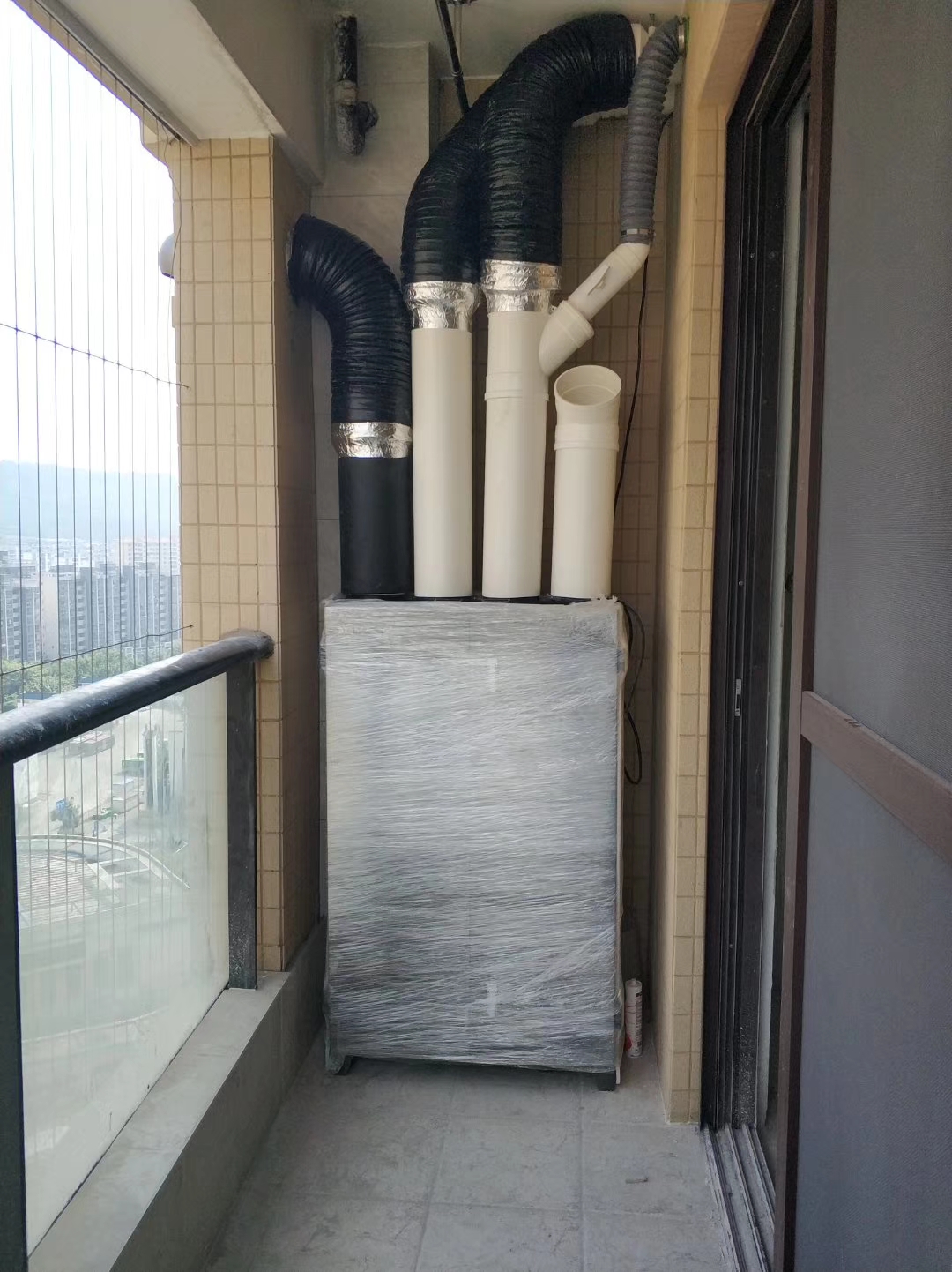 安装柜式新风除湿一体机源头厂家,氧风新风加湿一体机