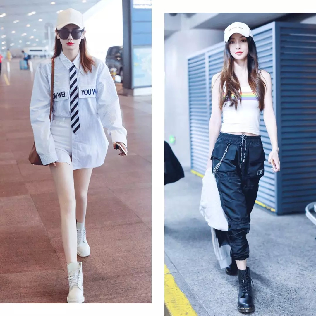 一点也不热,酷妹的马丁靴里都有空调