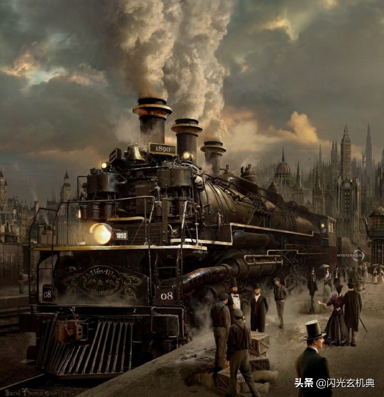 科幻场景原画作品集,科幻幻想绘画震撼的