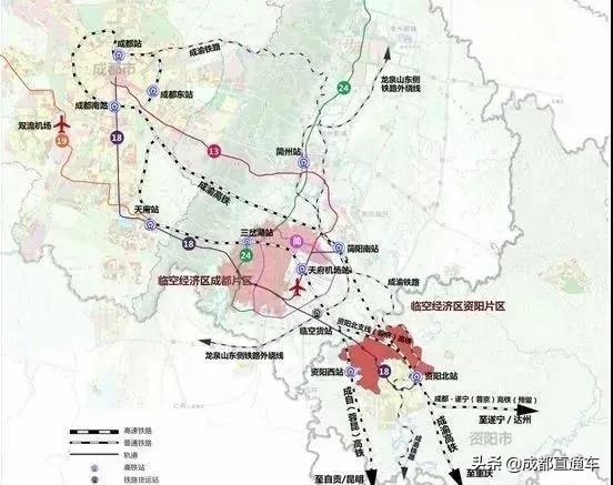 天府新区与东部新区交界,天府新区成都东部新区