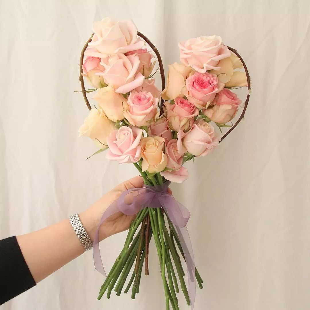 表白神器｜心形花束图片集锦（含教程）