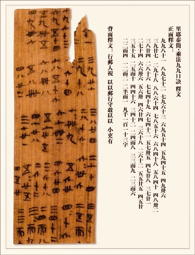里耶秦简的“小九九”与“小酒酒”