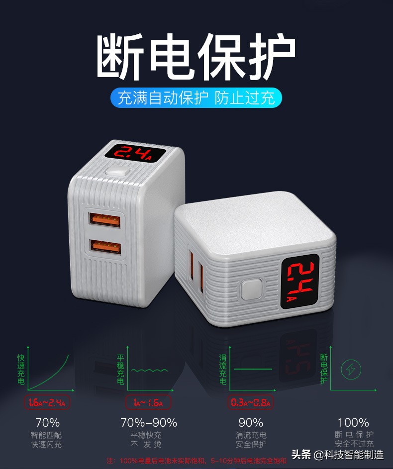 充满自动断电充电器,充满自动断电保护插座