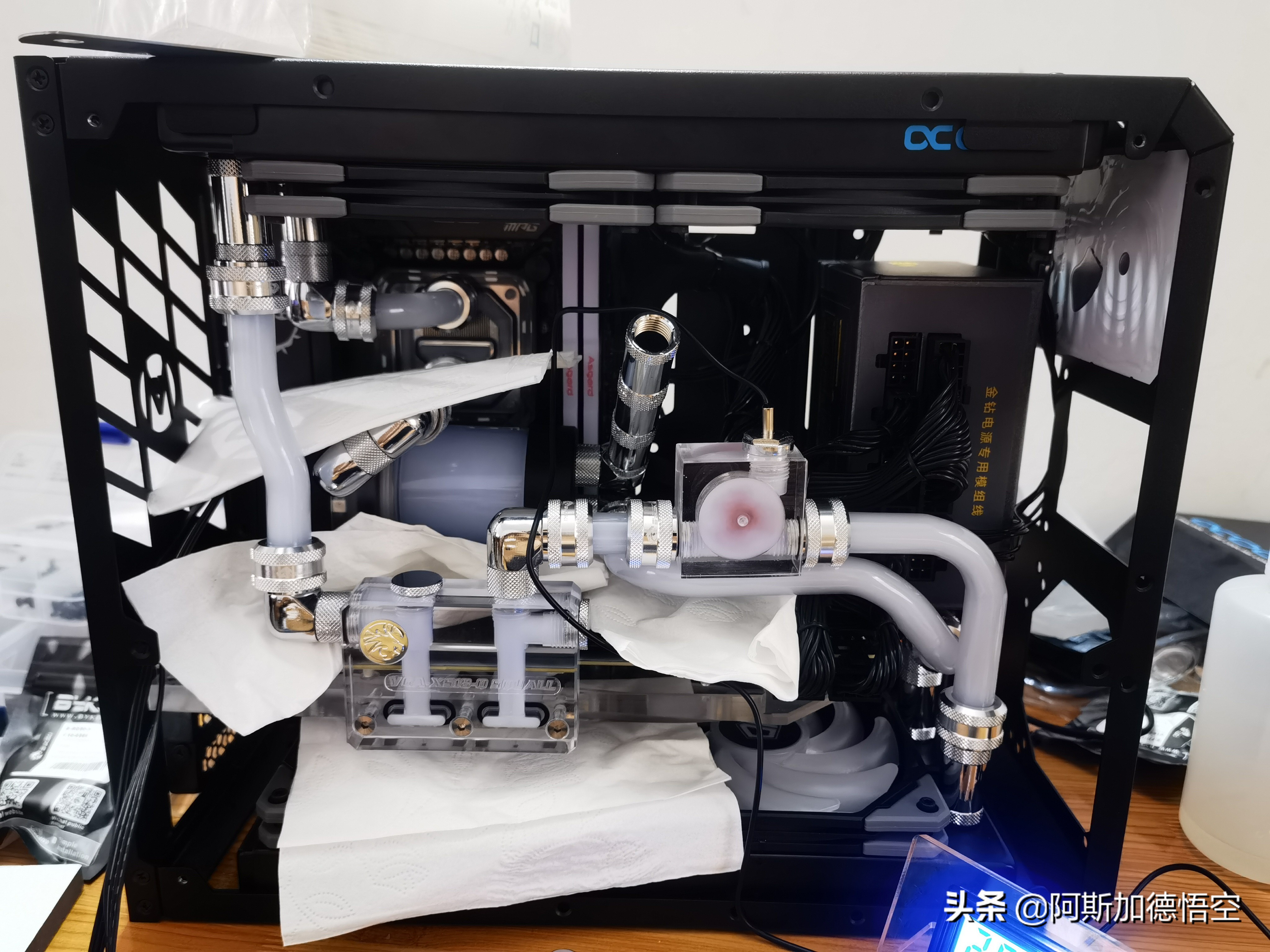 第一台水冷机视频,分体式装机过程