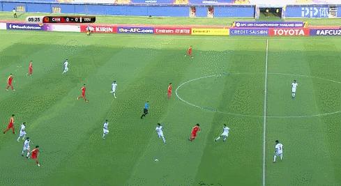 国奥0进球,第67分钟中国国奥策动反击