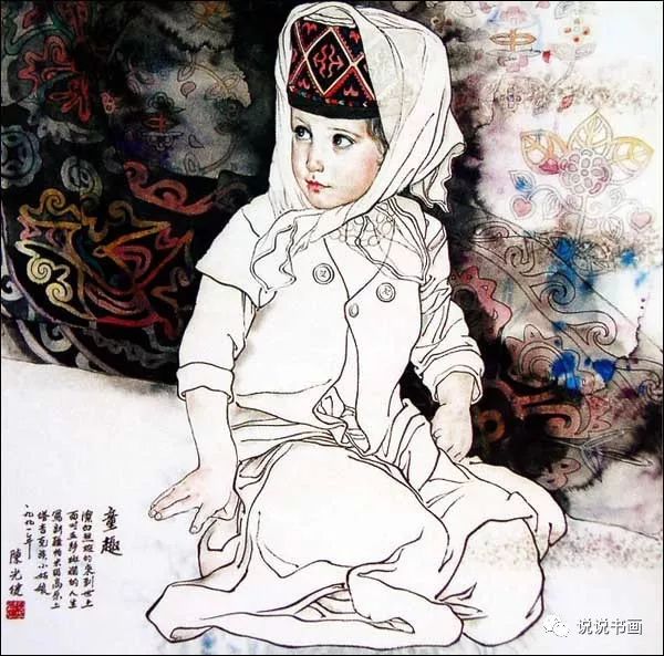 中国儿童国画杰作,国画小儿童