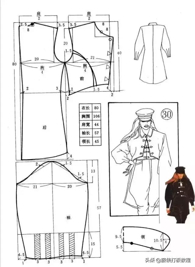 服装打版制版教程,打版纸样制版裁剪教程