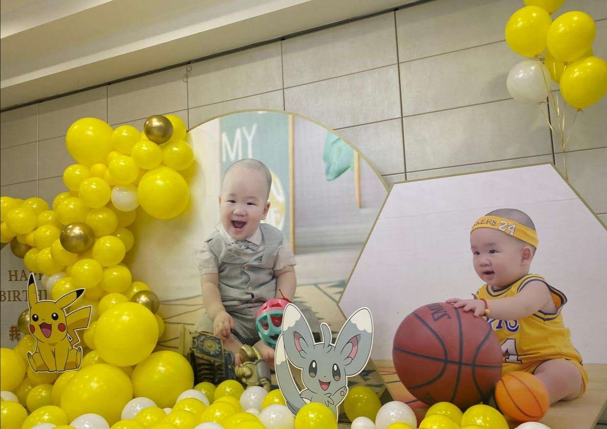 周岁生日宴气球布置家庭版,生日气球布置儿童10周岁