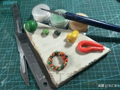 圣诞软陶教程,软陶简单花朵教程图片