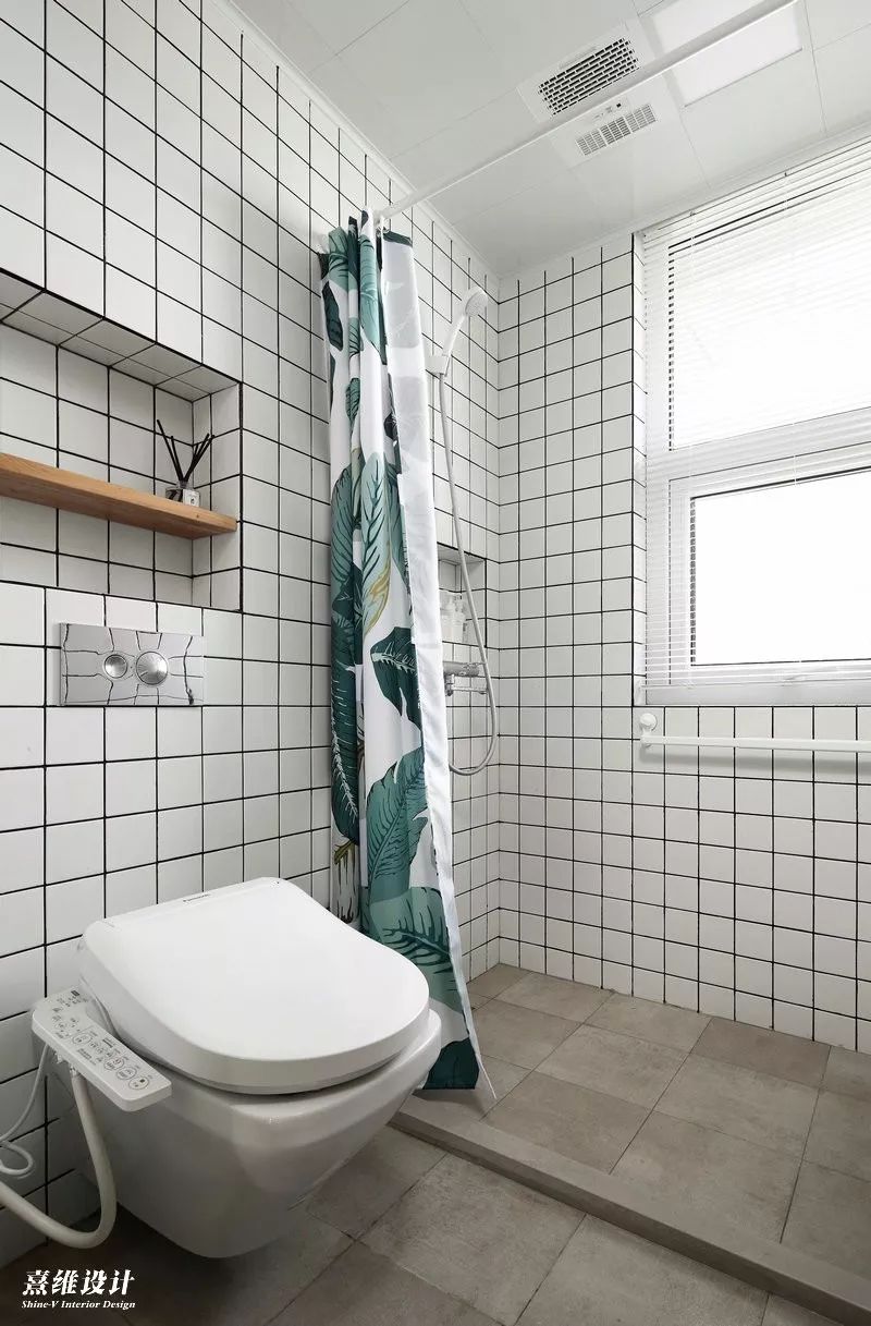 壁挂马桶卫生间装修效果图,恩仕壁挂马桶卫生间