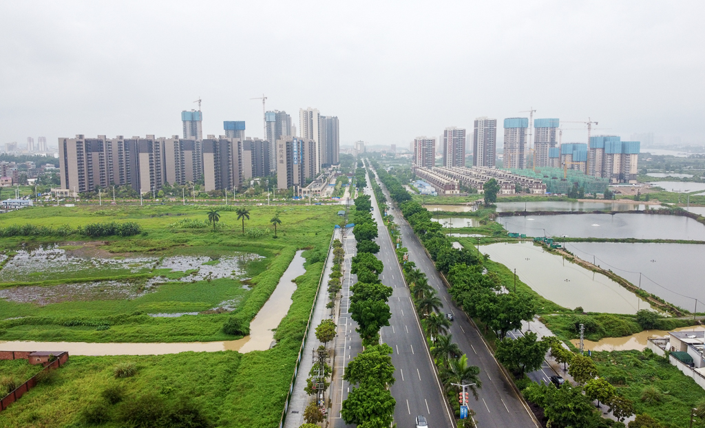 东莞石排风景航拍,东莞石排镇航拍