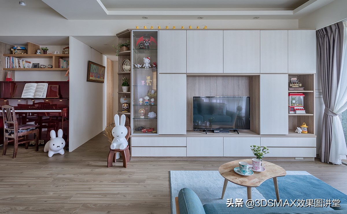 96平满溢温馨日系北欧混搭亲子宅,日式淡雅度假屋