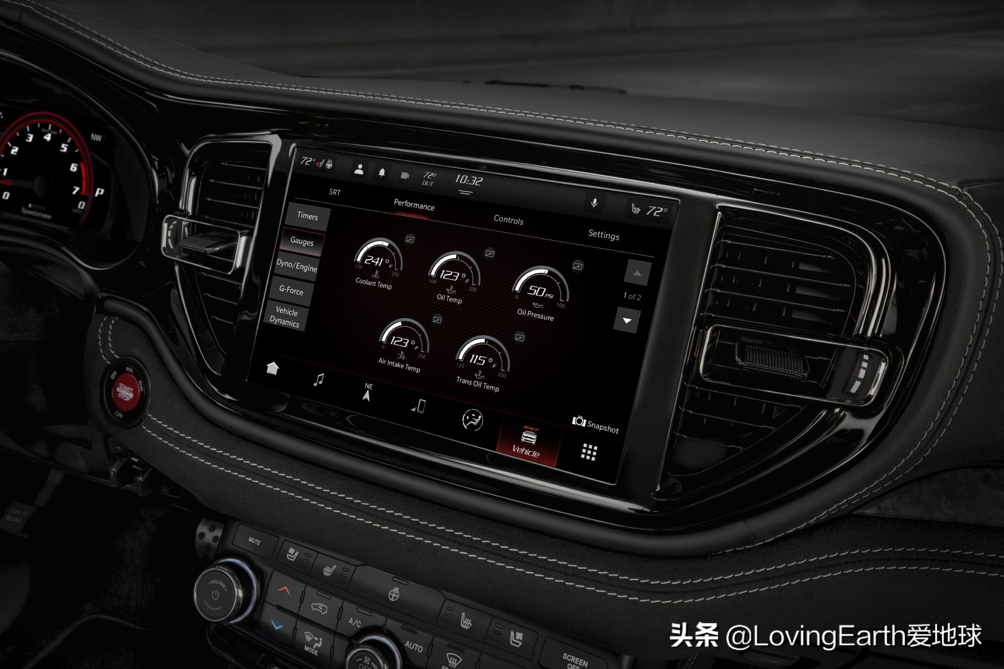 大切诺基srtvs道奇杜兰戈地狱猫,2023款道奇杜兰戈srt地狱猫内饰