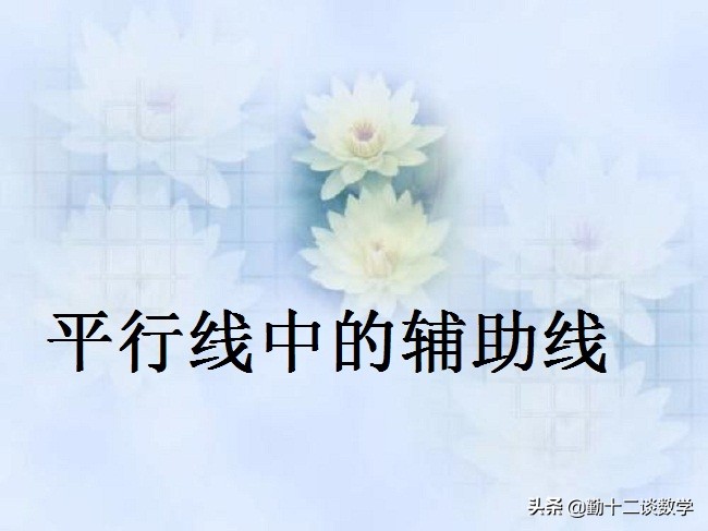 平行线中常见模型专项训练,初一平行线辅助线的常见添法