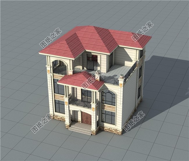 三层实用别墅,乡下三层复式120平别墅