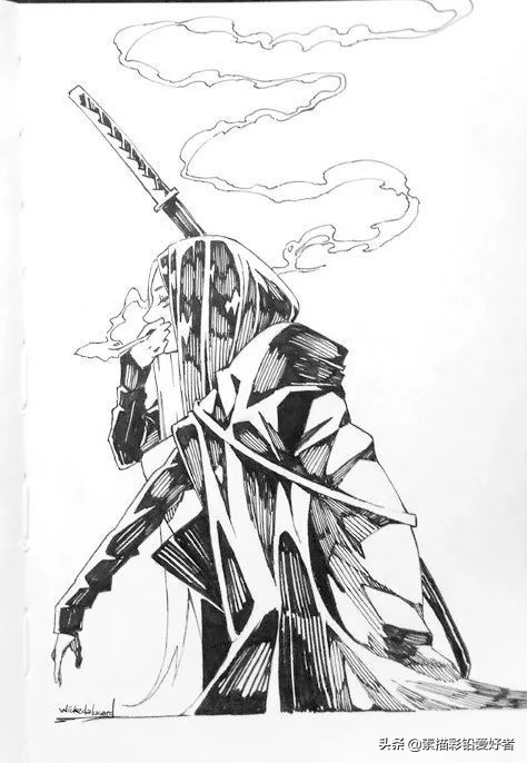 绘画素材|唯美二次元人物线稿，排线临摹练习