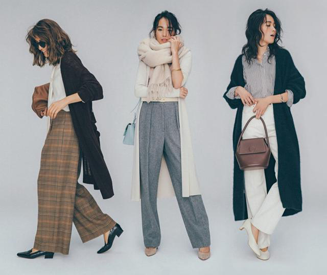 阔腿裤搭皮衣冬季搭配,秋冬阔腿裤黑皮衣搭配