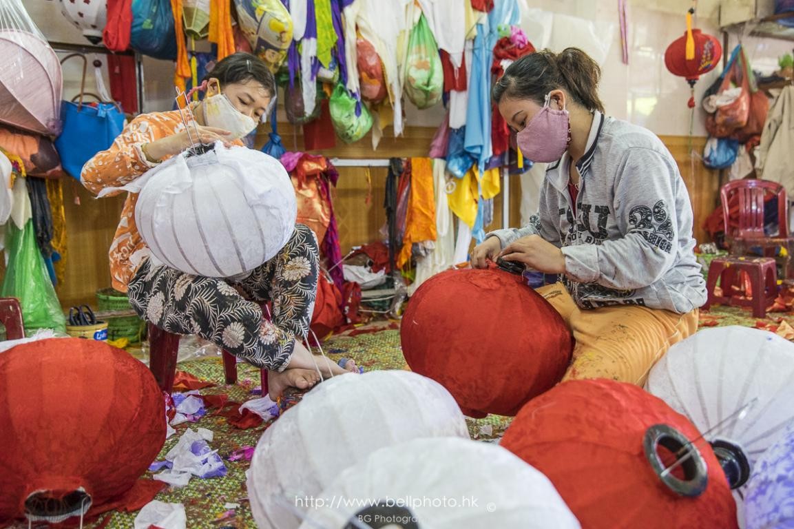 越南会安古灯,越南会安古镇灯笼街视频