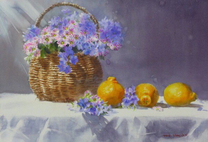 写实水彩花卉单体,细腻写实的花卉植物水彩手绘