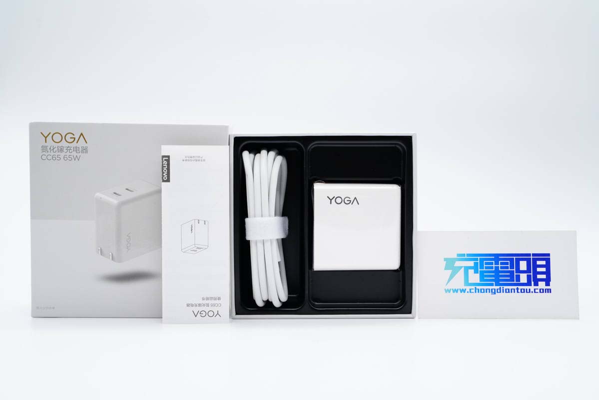 联想yoga65wpd充电器评测,快充三合一带充电头数据线120w