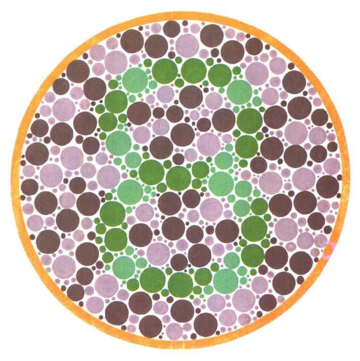 5张色觉测试图还挺有难度的,100张色觉测试图