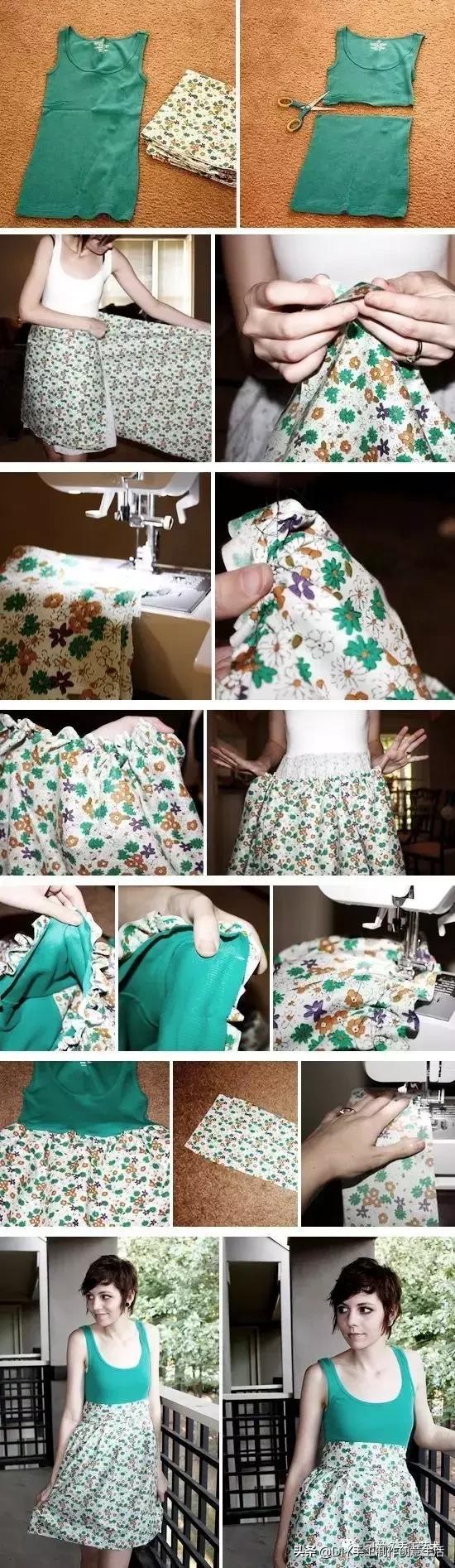 零基础如何做旧衣翻新拼接,闲置的旧衣服