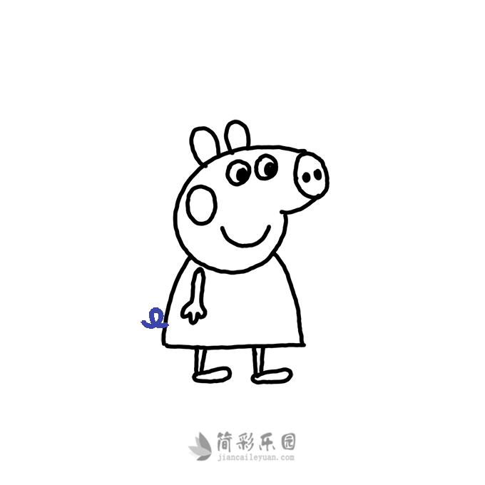 汪汪队立大功小猪佩奇系列简笔画,儿童画画教程3-6岁简笔画小猪佩奇