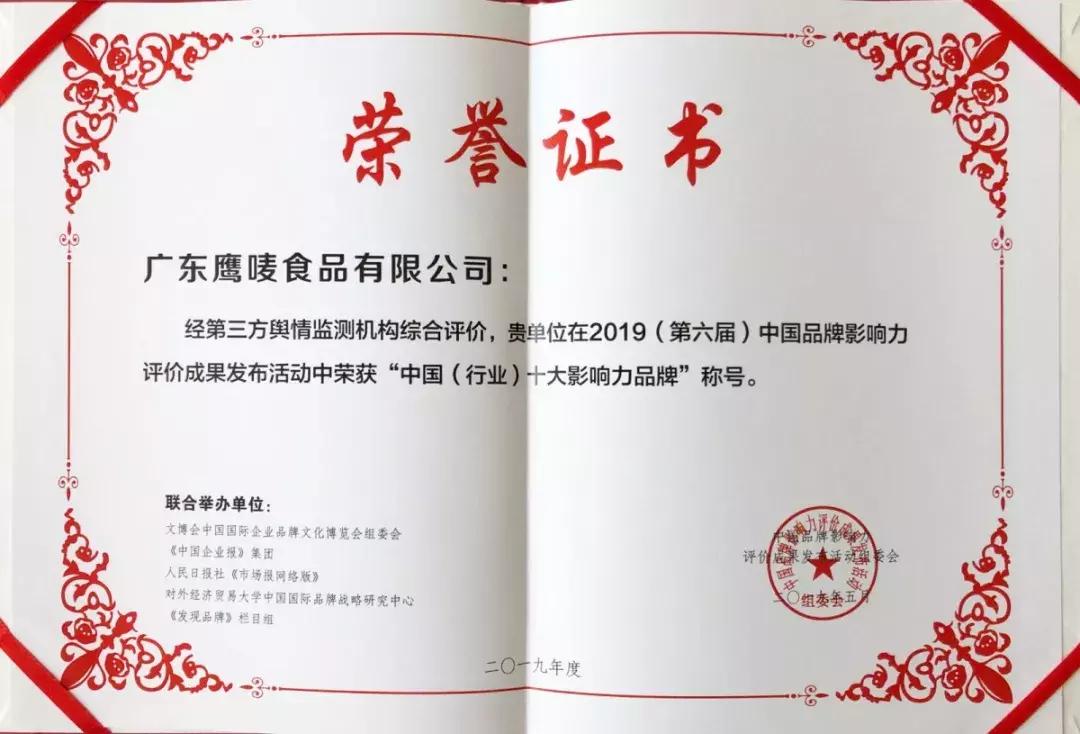 鹰唛揽获三项国家级大奖！