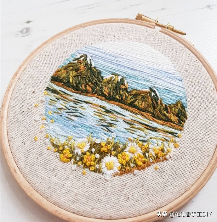 刺绣初学图案小清新花草,各种针法刺绣教程