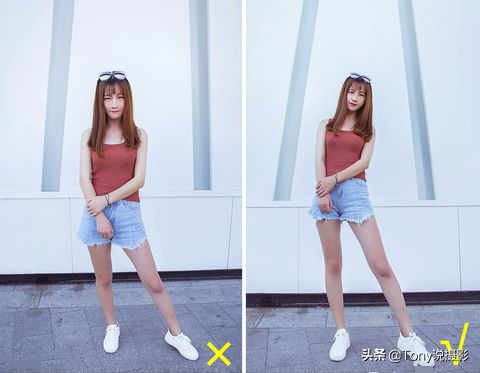 自己简单拍出大长腿怎么操作,怎样拍能拍出长腿还显瘦