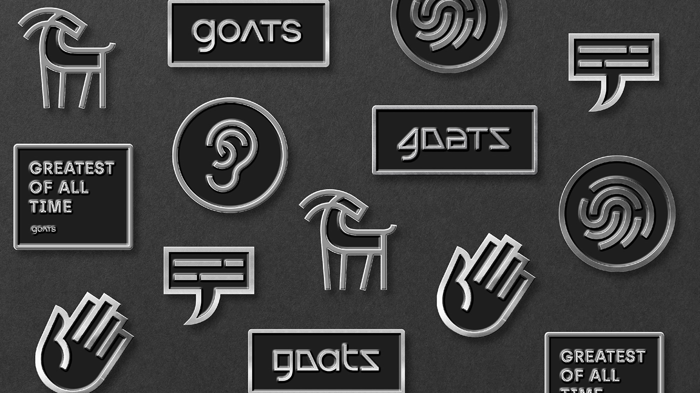 平面设计|G.O.A.T.传播咨询集团品牌形象设计