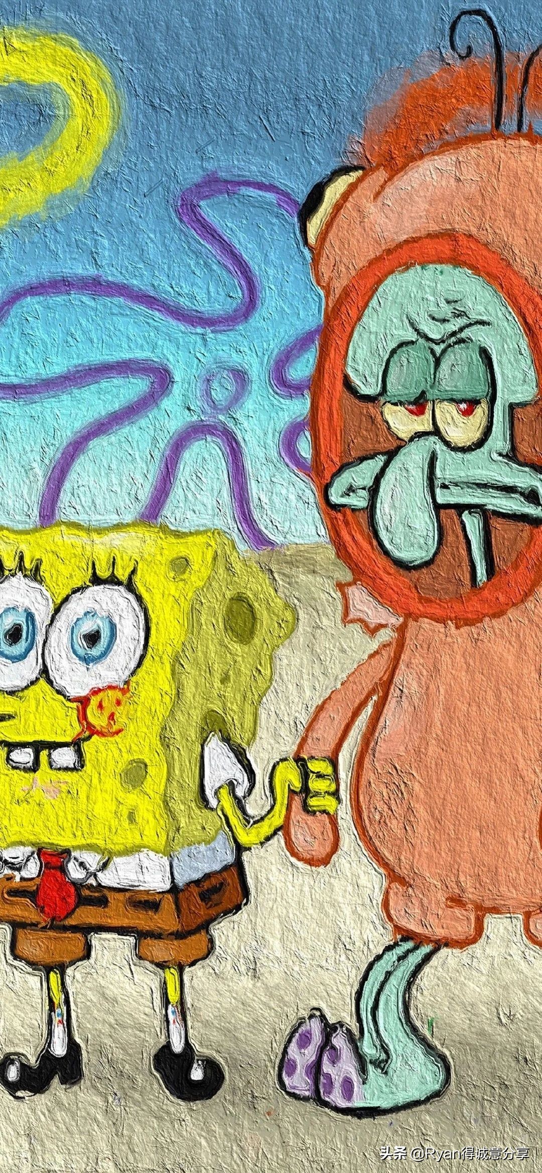 海绵宝宝詹韦连线壁纸,海绵宝宝壁纸桌面主题