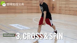 野球场篮球转身过人,篮球米切尔陀螺转身过人