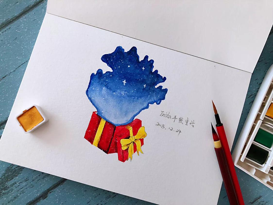 初学者水彩颜料24色水彩工具套装,水彩固体颜料和水彩颜料哪个好