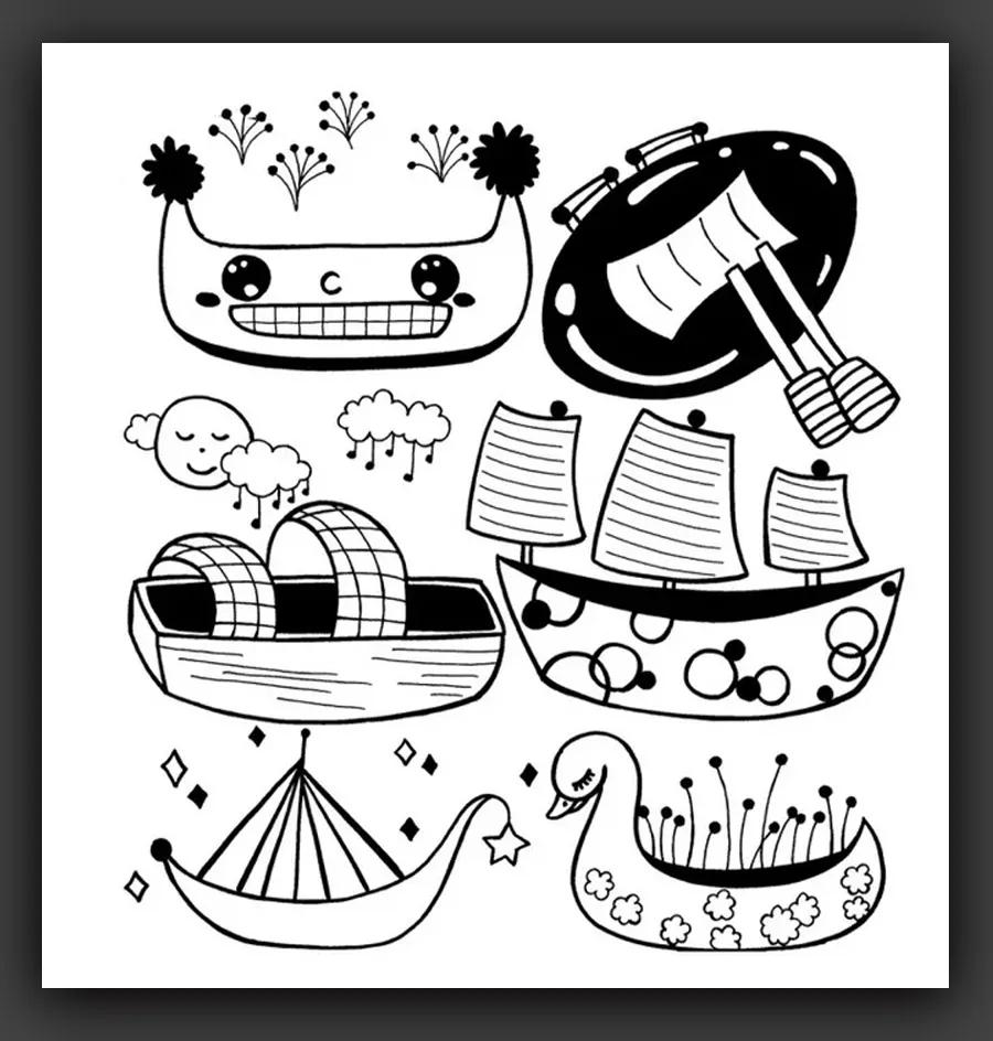 儿童简笔画素材简单易学儿童画,儿童画素材大全简单漂亮简笔画