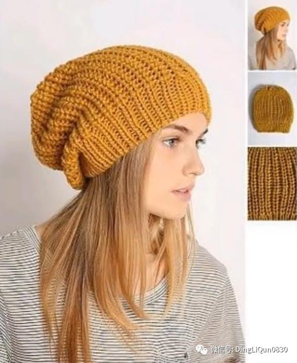 针织帽子简单款好看的,纯手工针织年轻人戴的帽子教程
