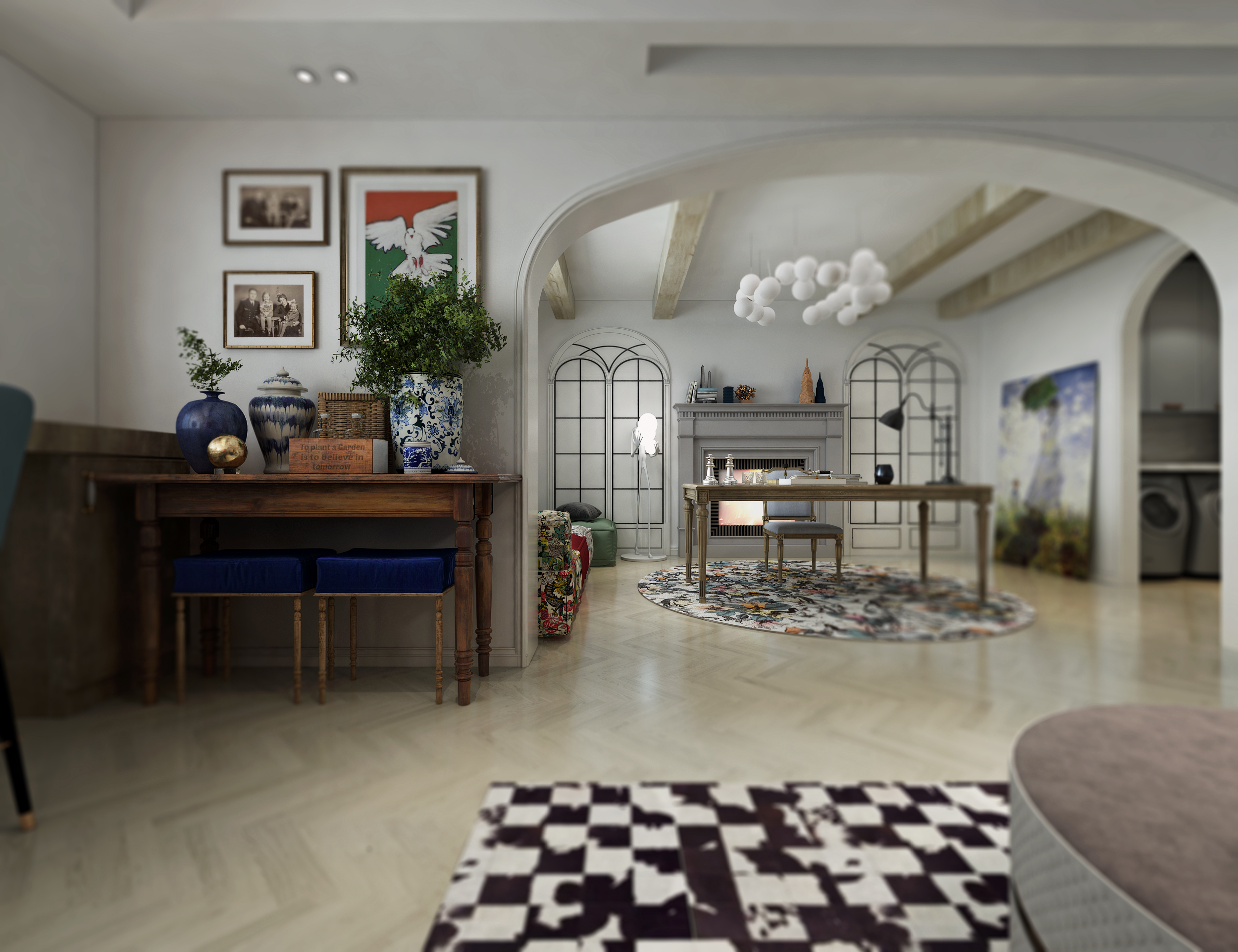 建邦听海260装修,建邦听海装修别墅