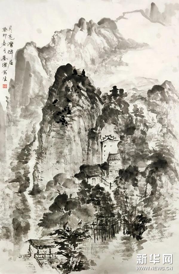 泾县中国山水画,泾县风景写生