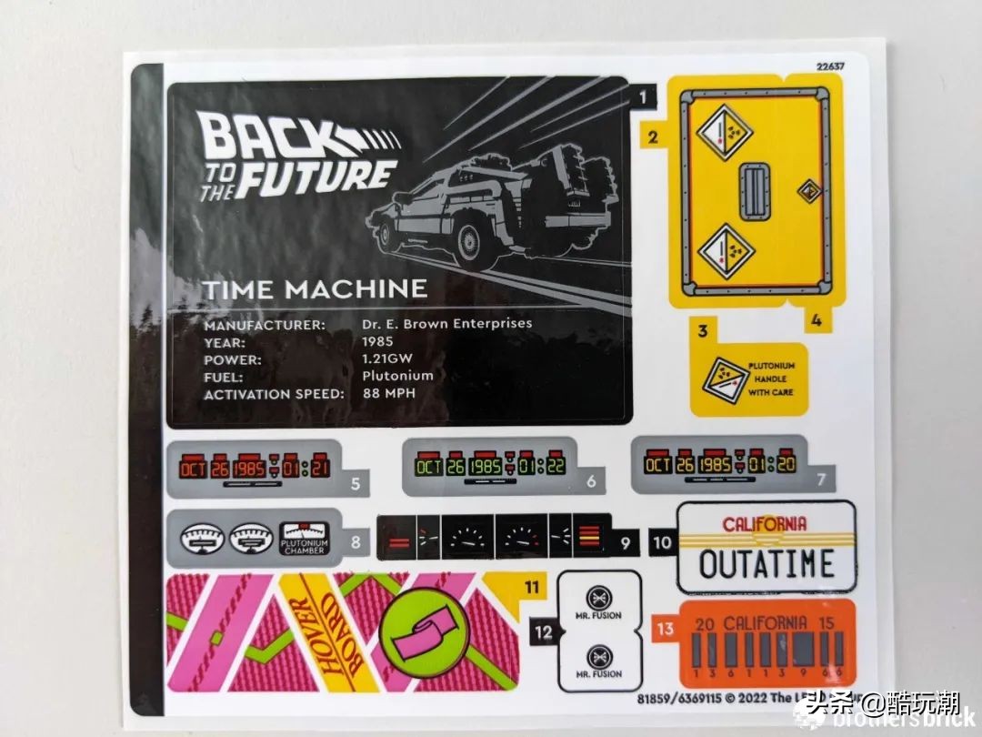 乐高10300回到未来时光机发售价,乐高回到未来21103测评