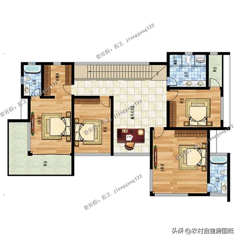 简约现代风农村二层别墅,经济实用二层农村现代风小别墅