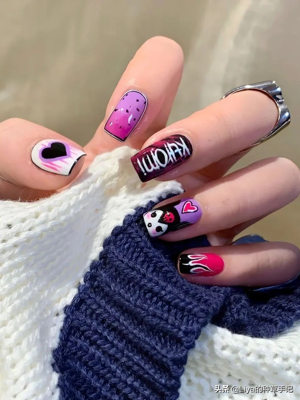 超显白超好看的美甲图片,虎年美甲2022新年美甲显白长款