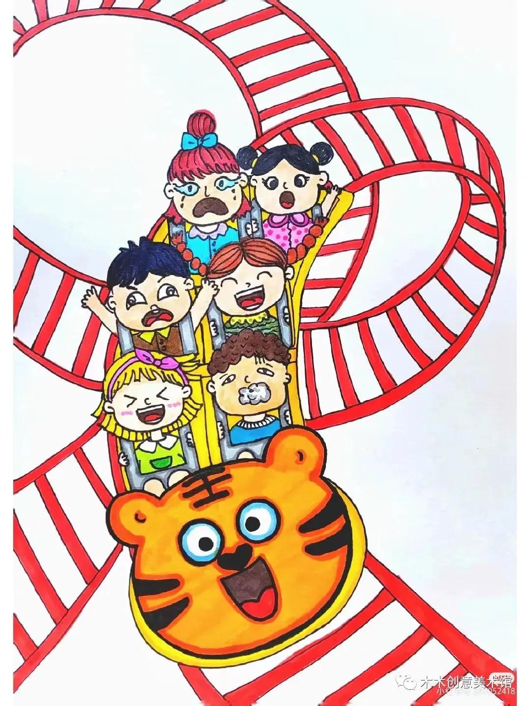 儿童创意绘画教程线条画,儿童创意美术绘画线条画