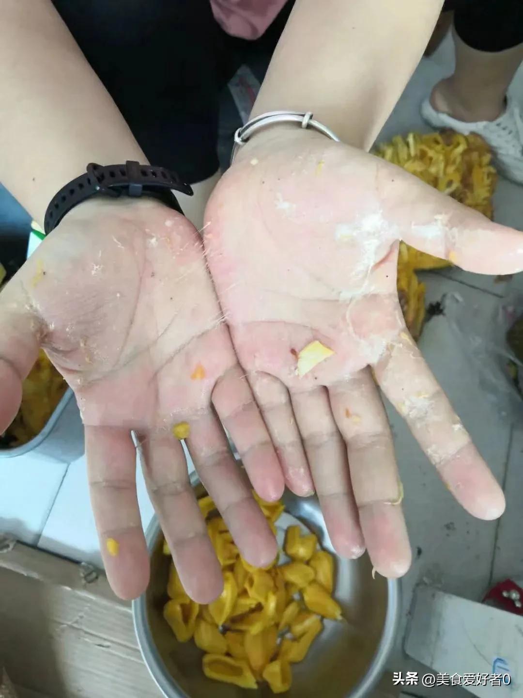 剥完菠萝蜜手上的白胶怎么处理,菠萝蜜好吃不好剥