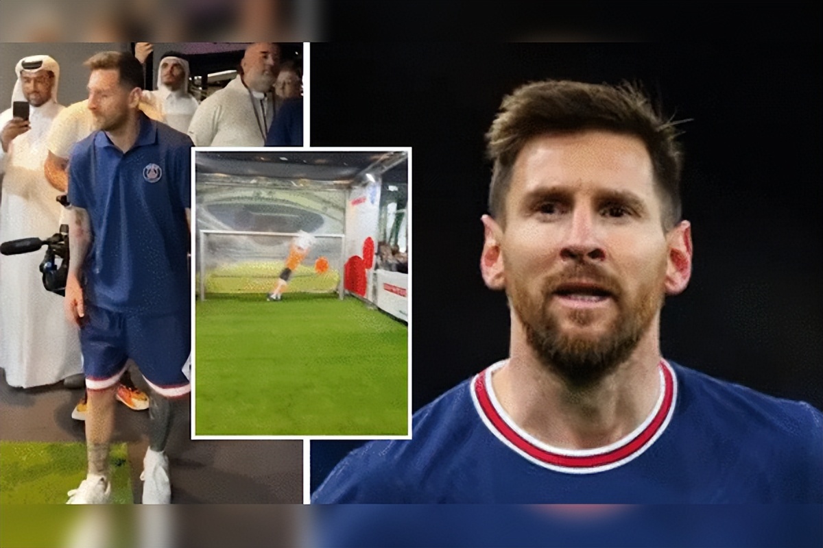 梅西任意球vs机器人守门,梅西挑战日本最强守门机器人