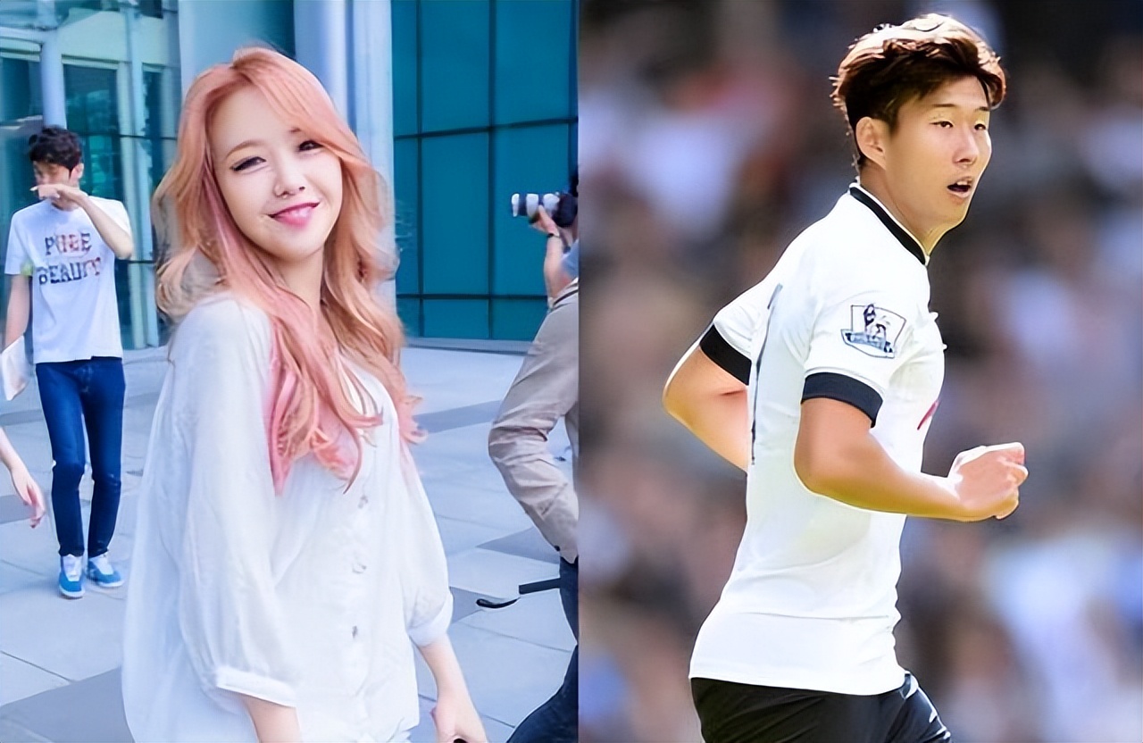 孙兴慜与明星合影,孙兴慜合影超模