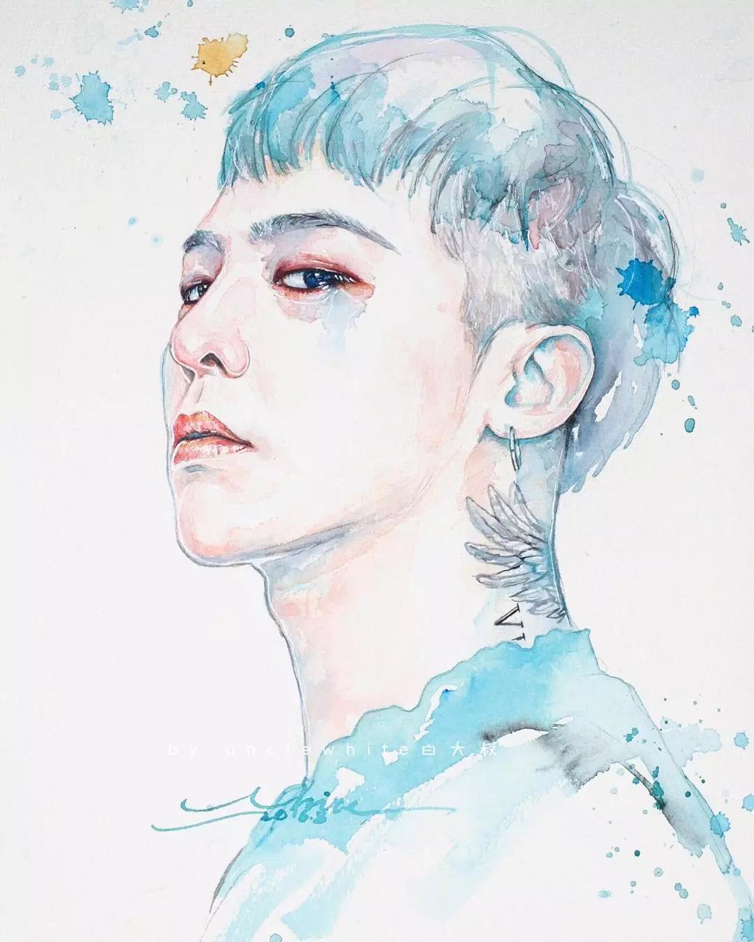 他是抖音水彩第一人，画面充满水墨意境，质感优秀！150万人盛赞