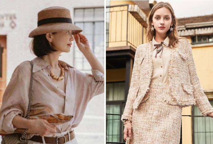 高质量穿搭小衫这样穿高端又时髦,杏衫的穿搭技巧