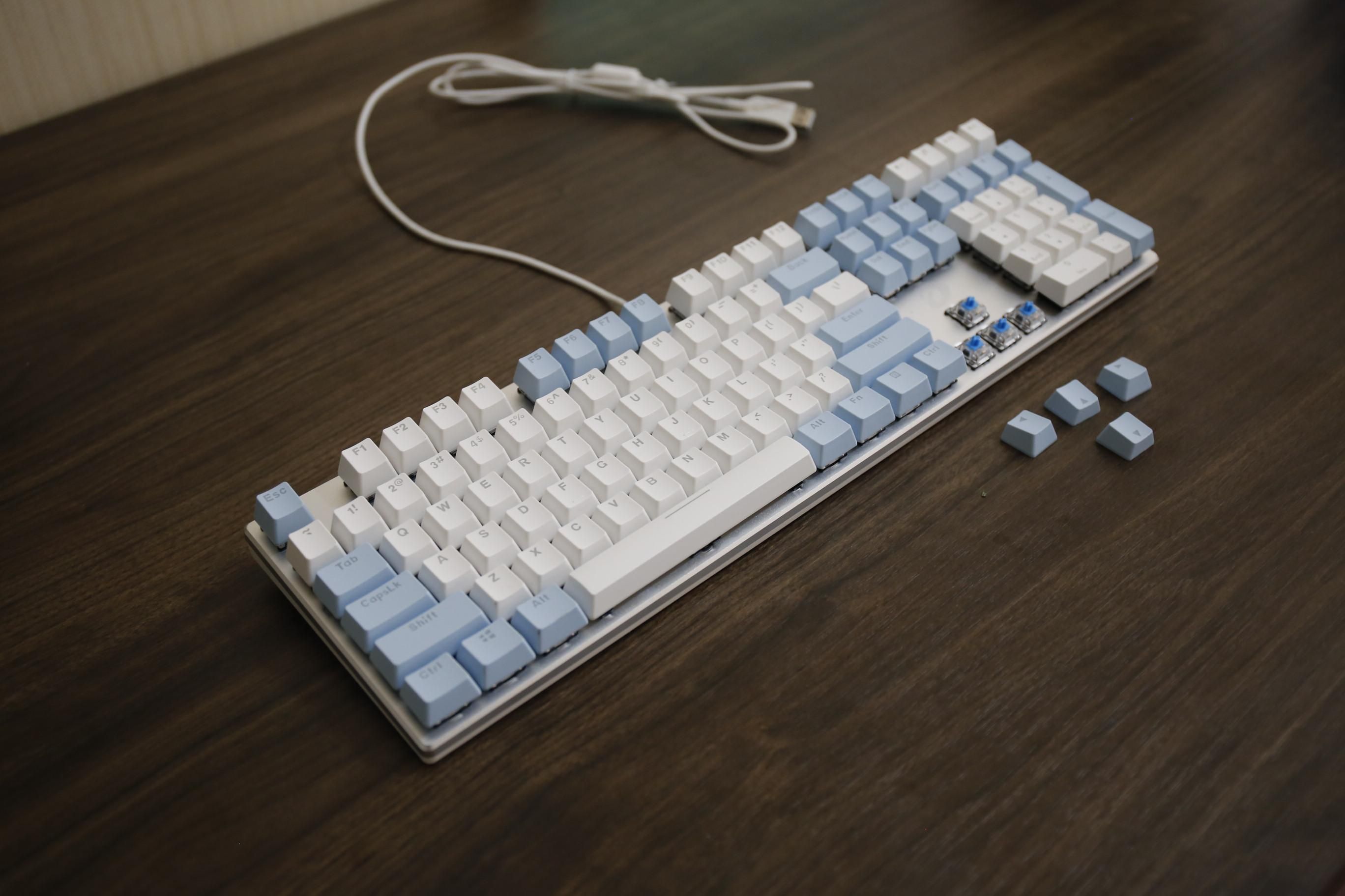 达尔优ek815青轴键盘鼠标套装,618达尔优无线键盘