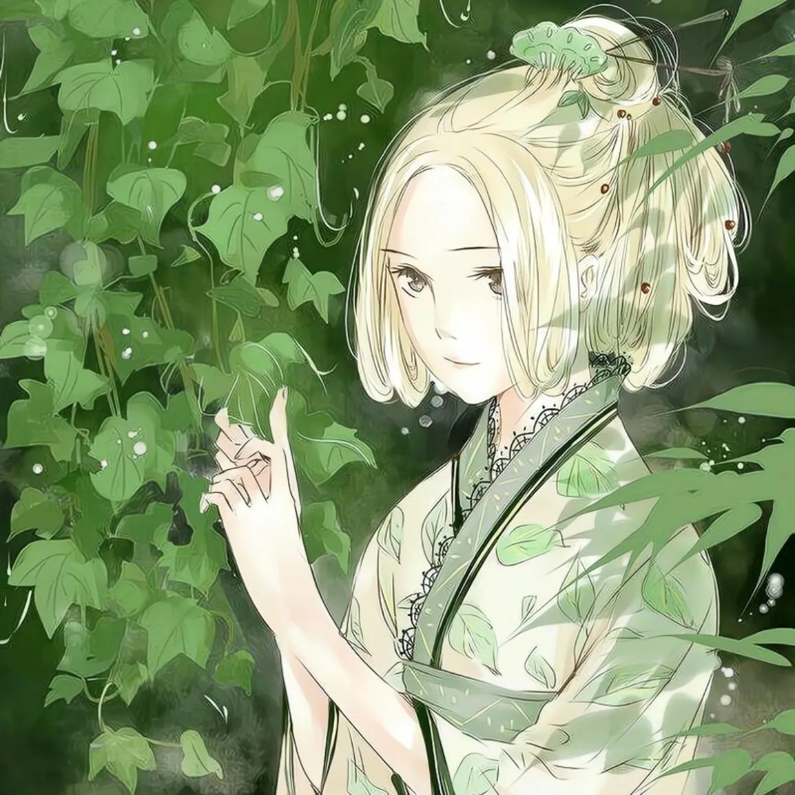 红衣佳人动漫壁纸,二次元壁纸之绿衣佳人