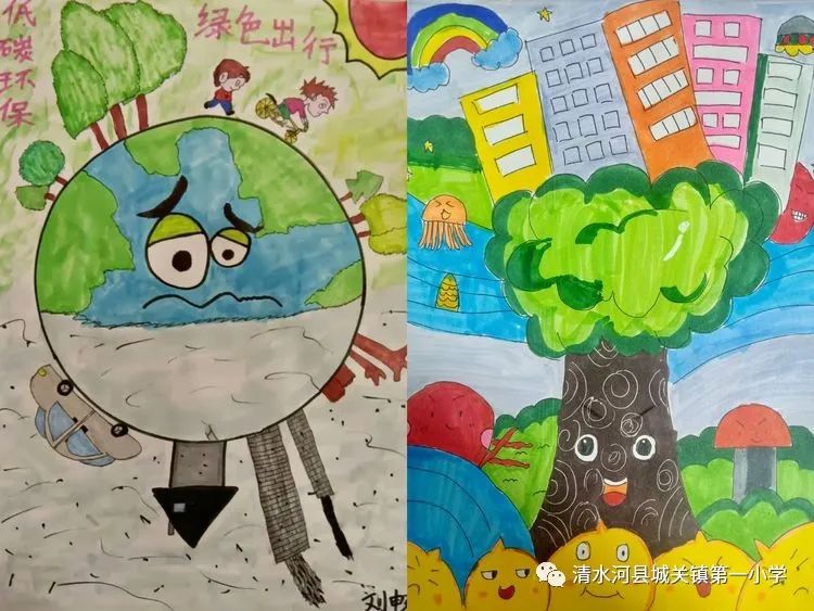 我是防疫小能手亲子绘画,童心有我共抗疫主题绘画